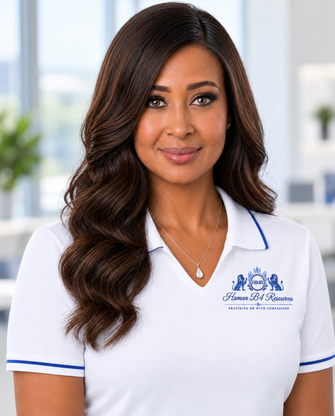 LuCiana VeLiciana-Sanford in Human B4 Resources branded polo